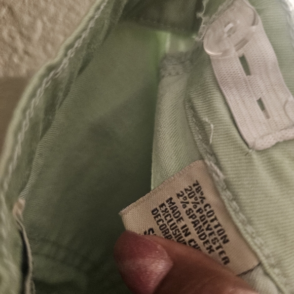 Trendy Kids' Mint Green Wide Leg Utility Jeans - Picture 9 of 13